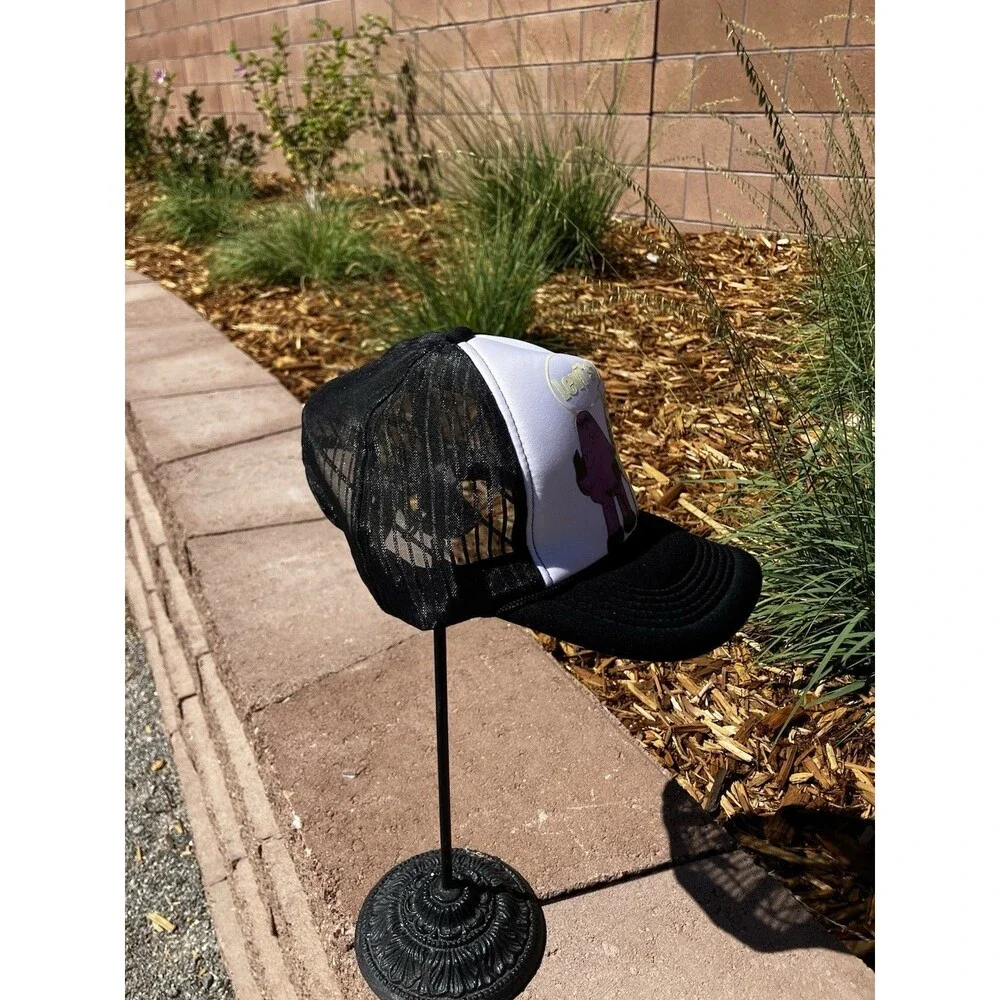 Levi’s Graphic Mesh Trucker Hat Snapback 3 Cartoon Characters Black White